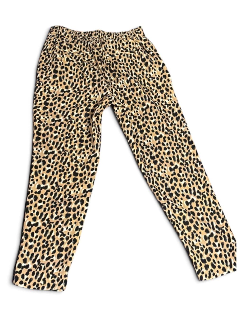 Banana Republic Leopard Print Trousers Size S Beige Black - Picture 4 of 8